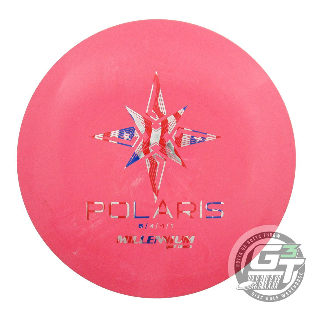 USED Millennium Standard Polaris LS 161g Pink Flag Foil Fairway Driver Golf Disc