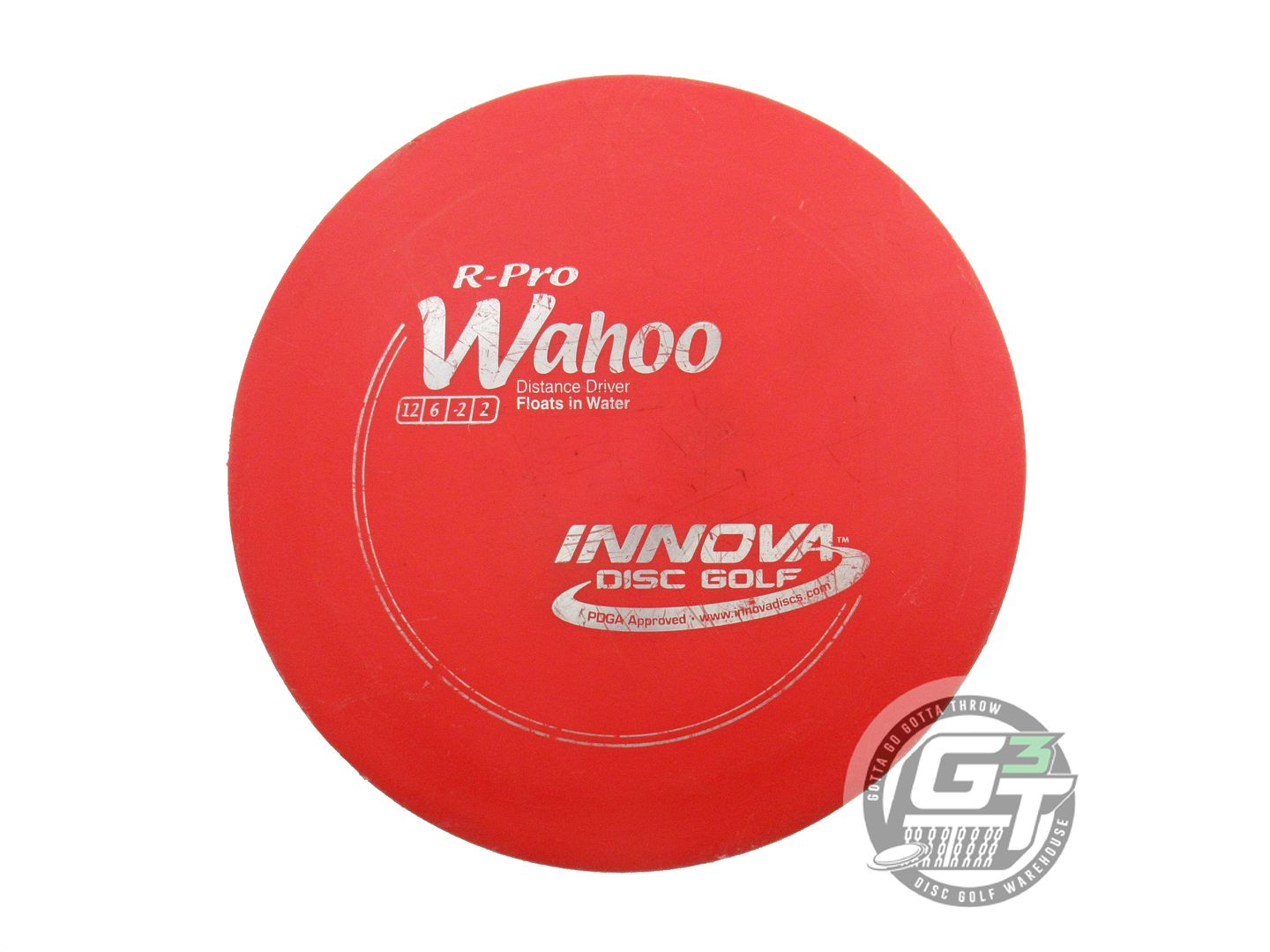 USED Innova R-Pro Wahoo 170g Red Silver Foil WARPED Distance Driver Golf Disc