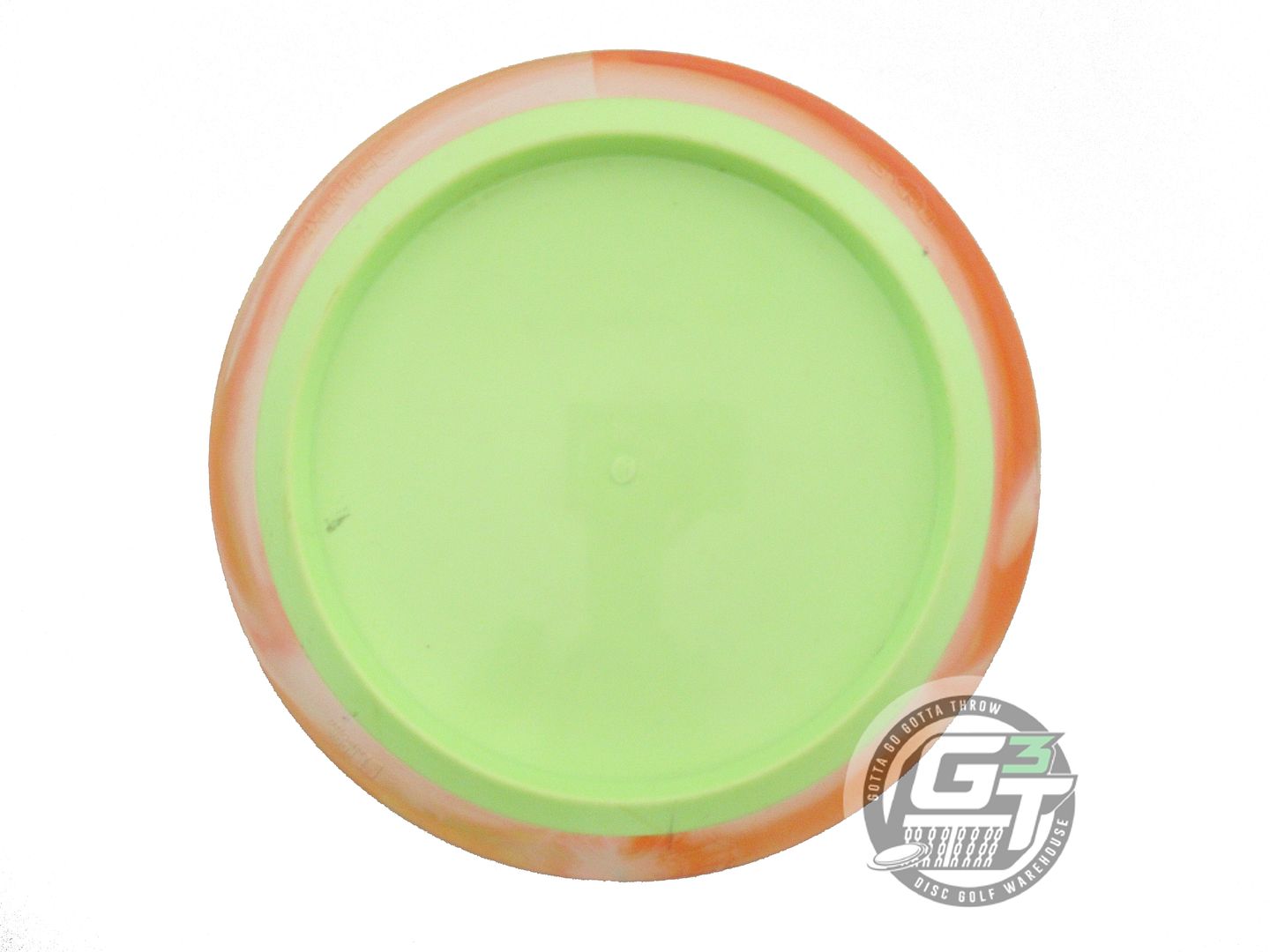 USED Axiom Discs Neutron Mayhem 166g Yellow Peach Rim Distance Driver Golf Disc