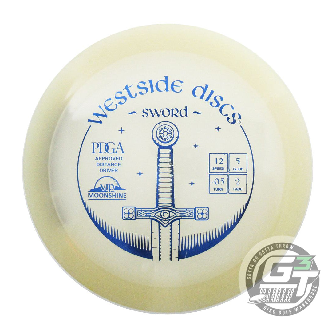 USED Westside Discs VIP Moonshine Sword 174g Blue Foil Distance Driver Golf Disc