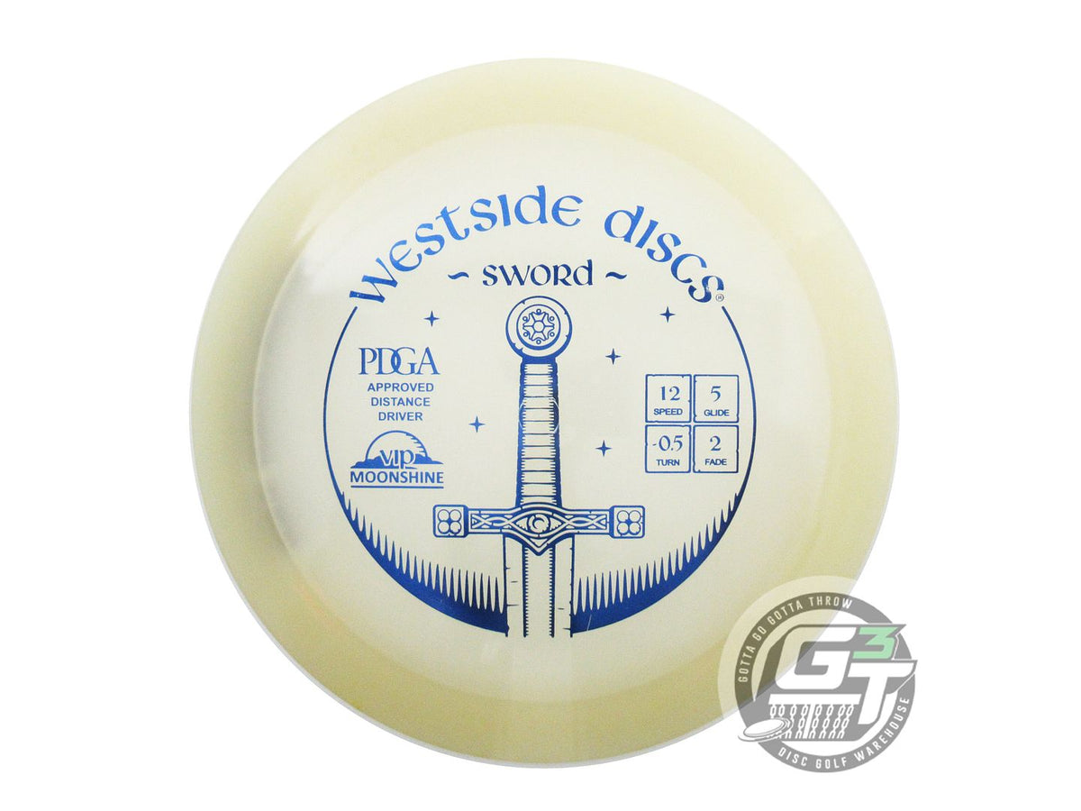 USED Westside Discs VIP Moonshine Sword 174g Blue Foil Distance Driver Golf Disc