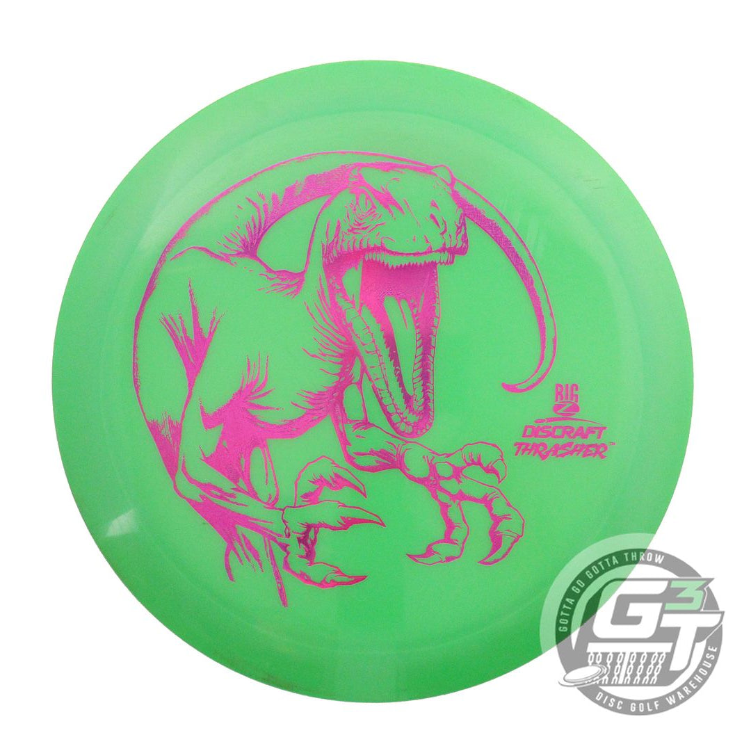 USED Discraft Big Z Thrasher 175g Green Magenta Foil Distance Driver Golf Disc