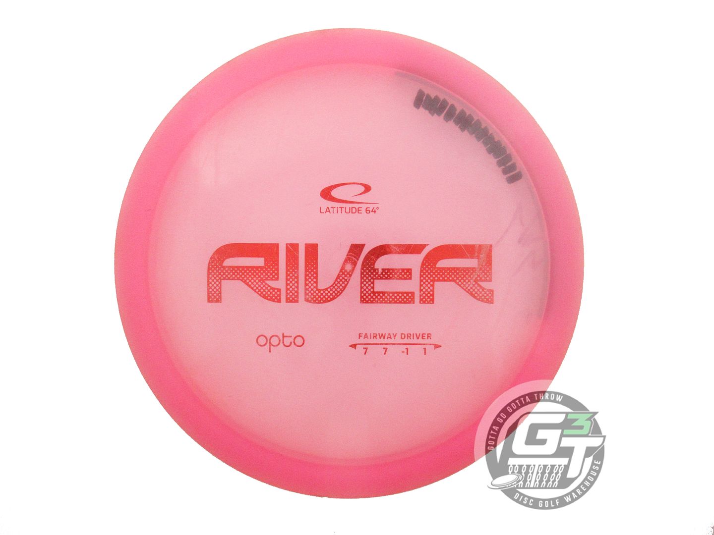 USED Latitude 64 Opto River 176g Pink Red Foil Fairway Driver Golf Disc