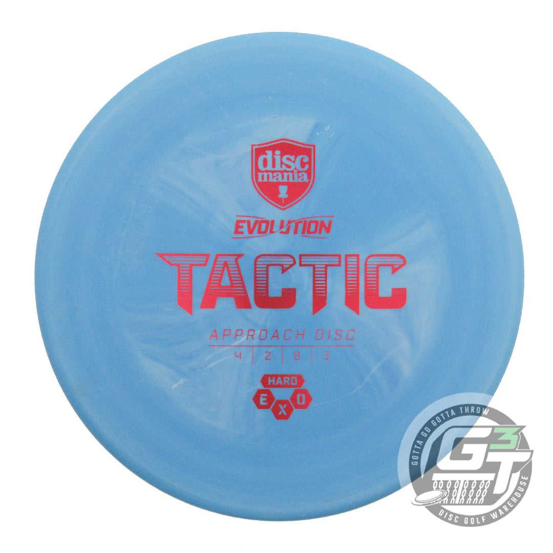 USED DiscMania EXO Hard Tactic 176g Blue Red Foil Putter Golf Disc