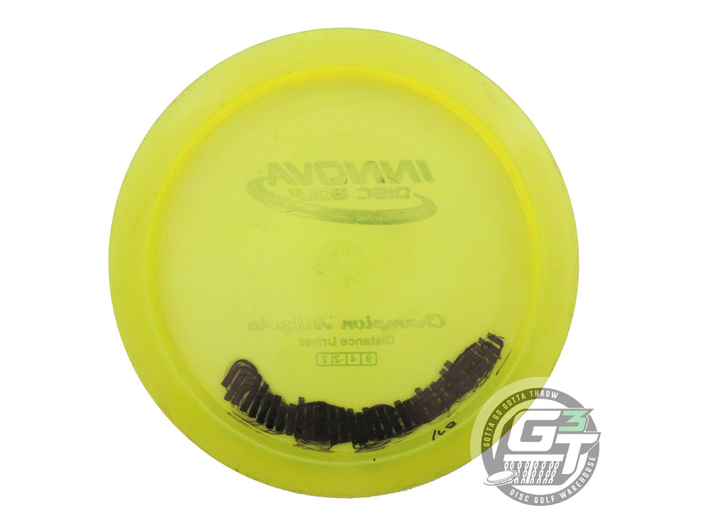 USED Innova Champion Valkyrie 168g Yellow Blue Foil Distance Driver Golf Disc