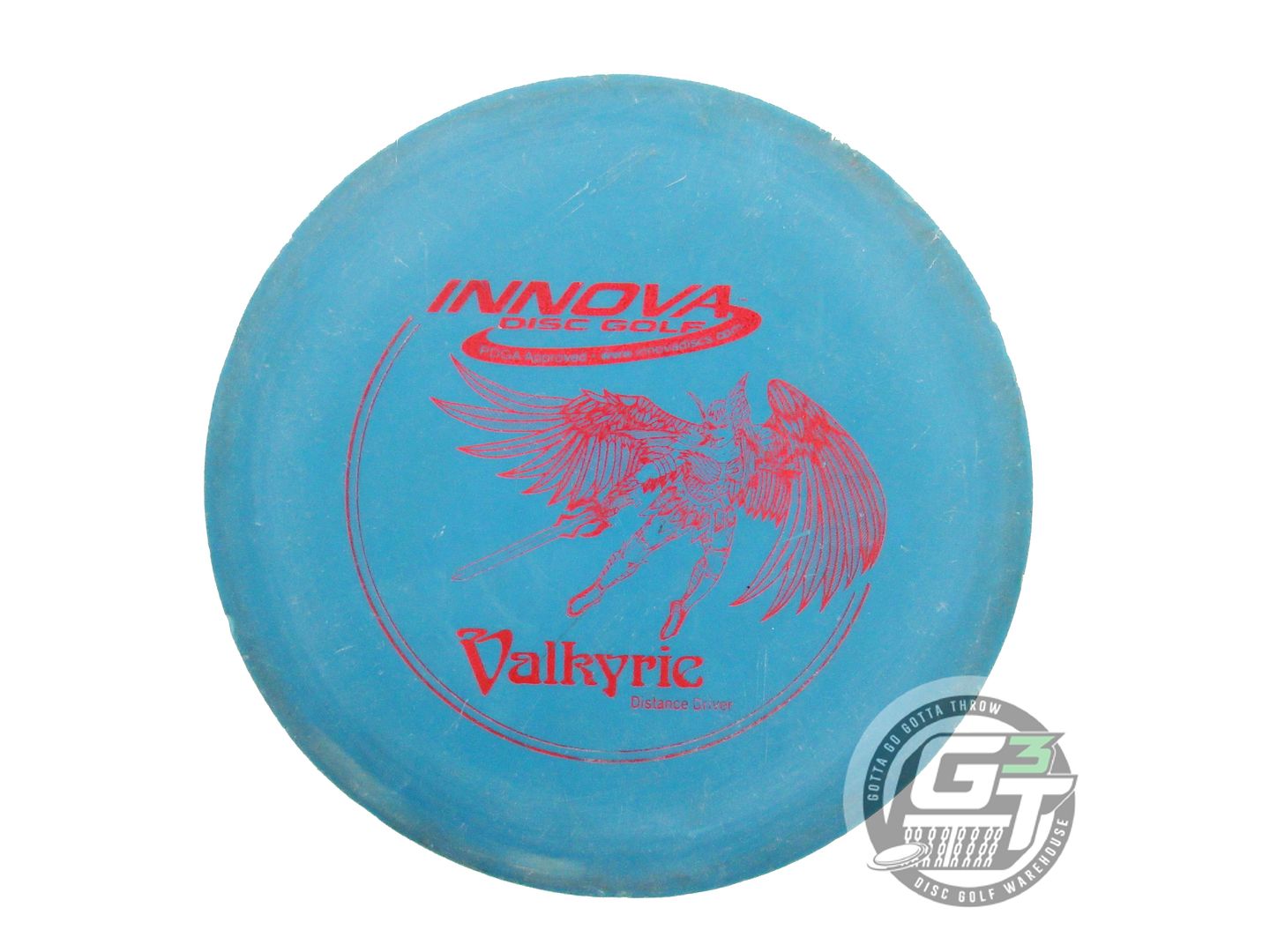 USED Innova DX Valkyrie 167g Blue Red Glitter Foil Distance Driver Golf Disc