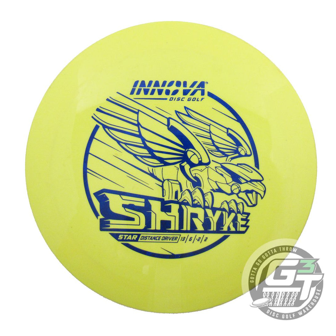 USED Innova Star Shryke 174g Yellow Blue Shatter Foil Distance Driver Golf Disc