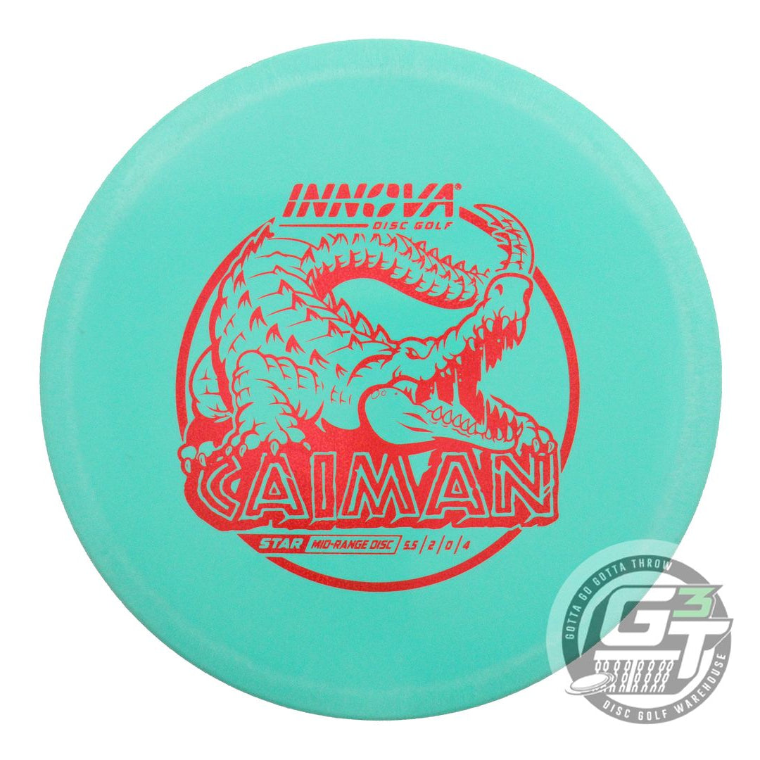 USED Innova Star Caiman 176g Seafoam Red Glitter Foil Midrange Golf Disc
