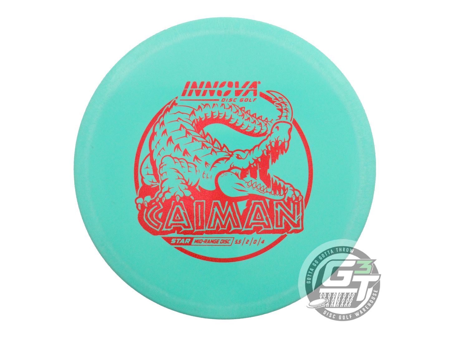 USED Innova Star Caiman 176g Seafoam Red Glitter Foil Midrange Golf Disc