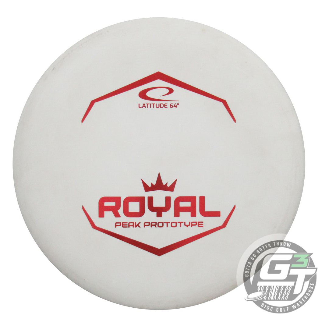 USED Latitude 64 PROTO Royal Sense Peak 175g White Red Foil Putter Golf Disc