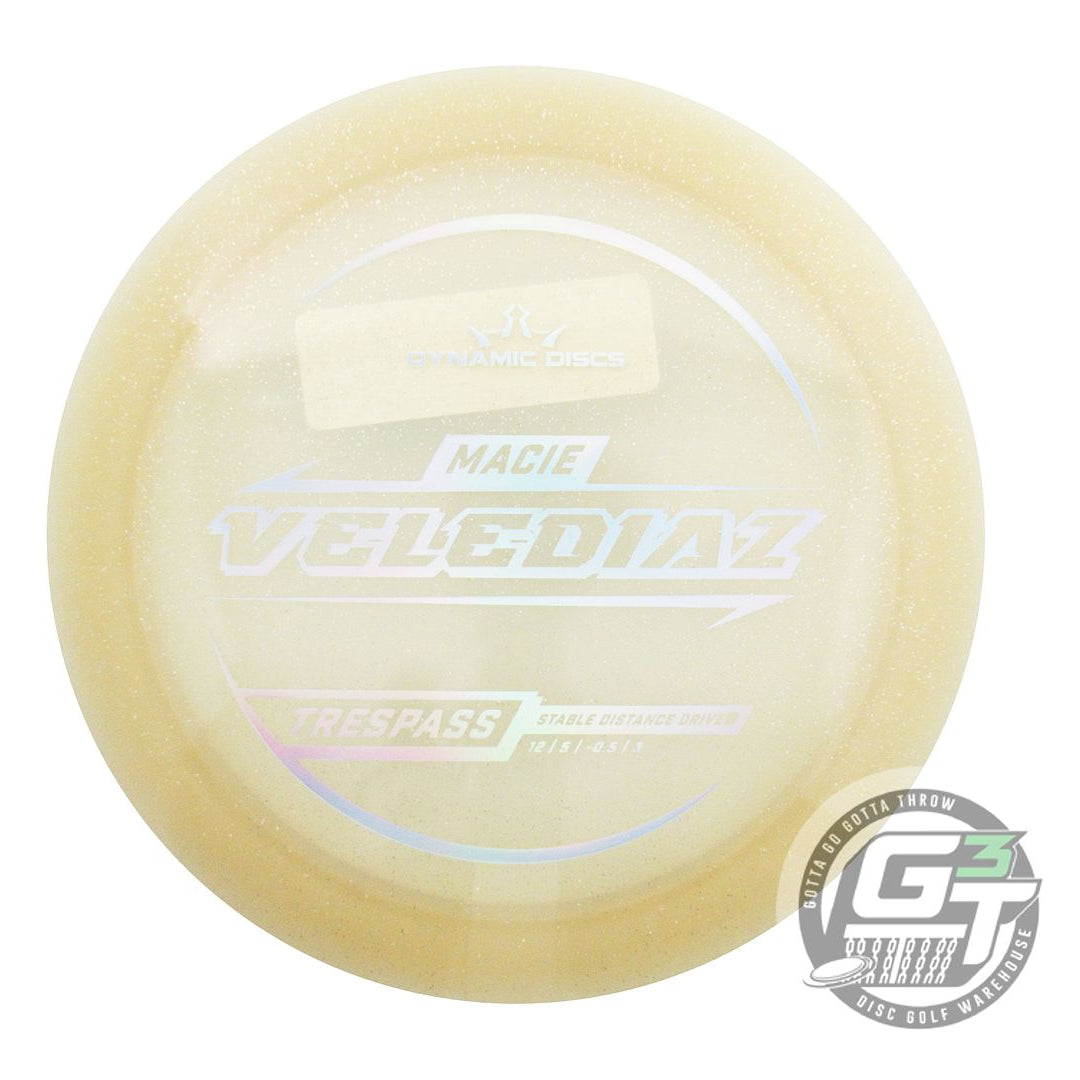 Dynamic Discs Limited Edition 2025 Team Series Macie Velediaz Gold Metal Flake Lucid Trespass Distance Driver Golf Disc (Individually Listed)