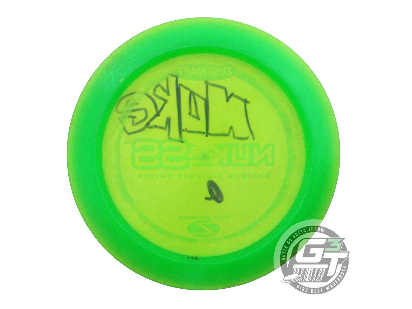 USED Discraft Z Nuke SS 175g Green White Stamp PFN Distance Driver Golf Disc