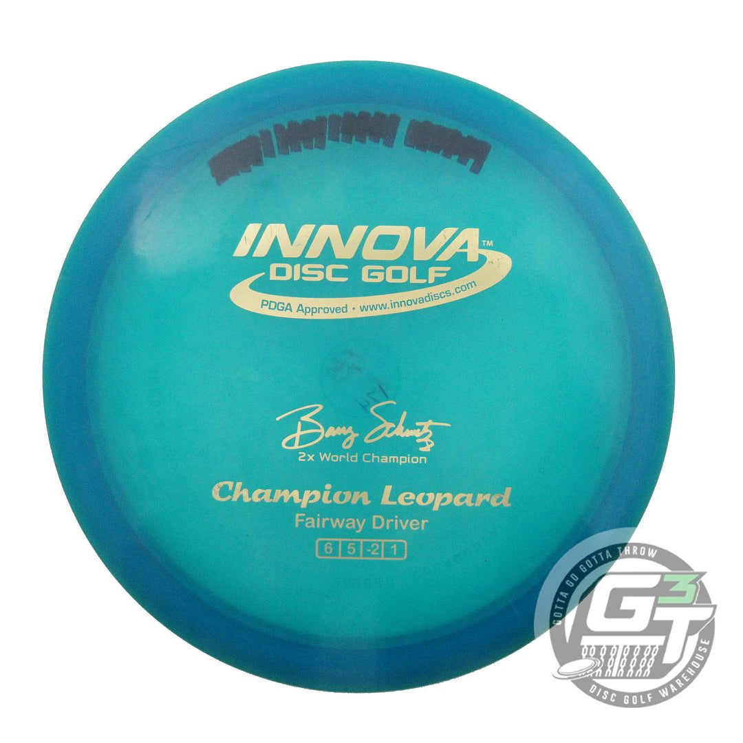 USED Innova Champion Leopard 174g Teal Gold Foil Fairway Driver Golf Disc