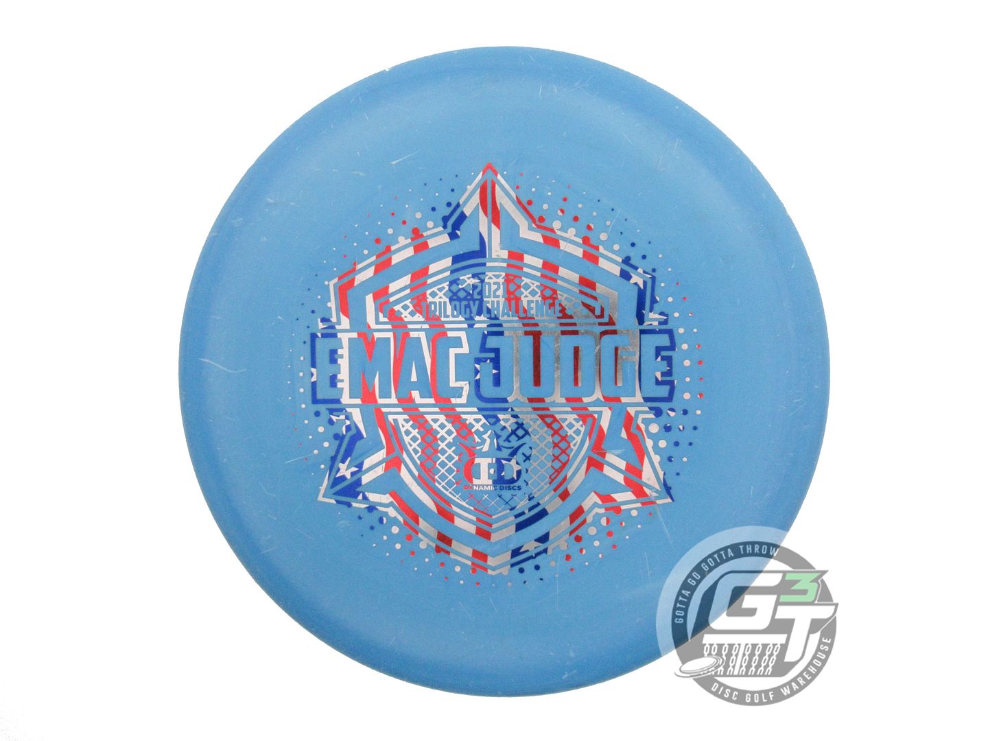 USED Dynamic Discs Classic Hard EMAC Judge 173g Blue Flag Foil Putter Golf Disc