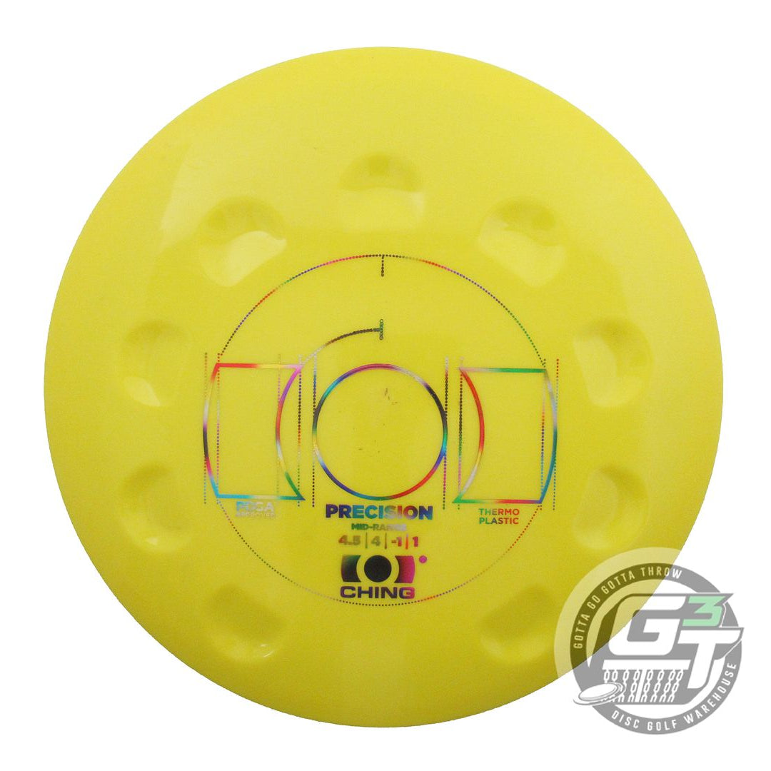 USED Ching Thermo Precision 170g Yellow Jellybean Foil Midrange Golf Disc