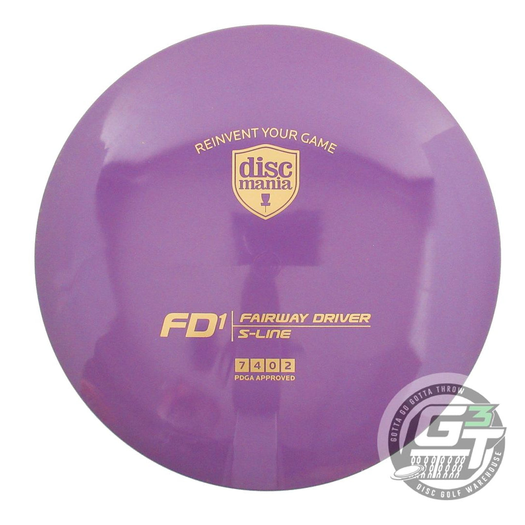 USED DiscMania S-Line FD1 173g Purple Gold Foil Fairway Driver Golf Disc