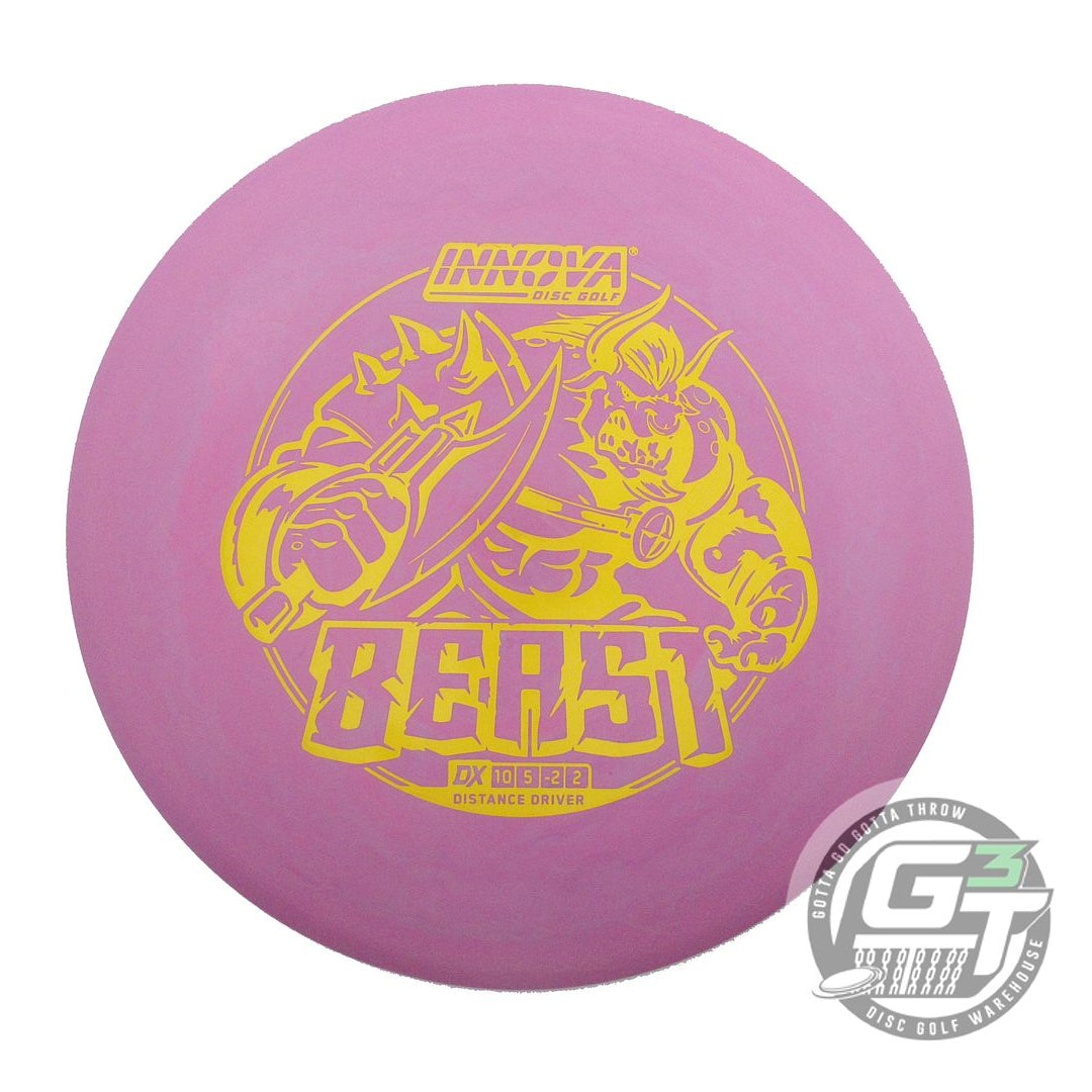 USED Innova DX Beast 154g Lilac Yellow Stamp Distance Driver Golf Disc