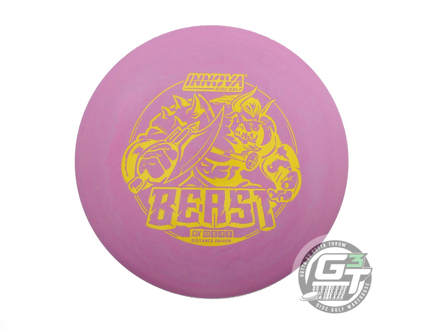 USED Innova DX Beast 154g Lilac Yellow Stamp Distance Driver Golf Disc