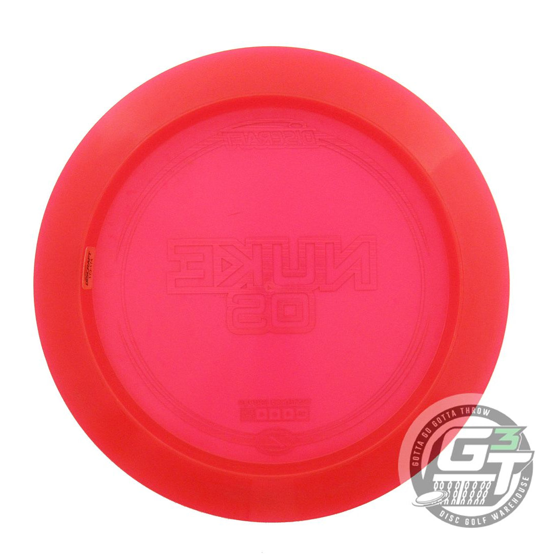 USED Discraft Z Nuke OS 176g Red Rainbow Laser Foil Distance Driver Golf Disc