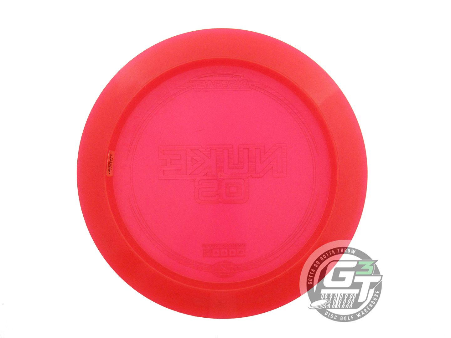 USED Discraft Z Nuke OS 176g Red Rainbow Laser Foil Distance Driver Golf Disc