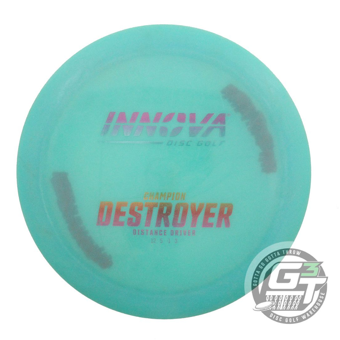 USED Innova Champion Destroyer 175g Seafoam Rainbow Foil Distance Driver Disc