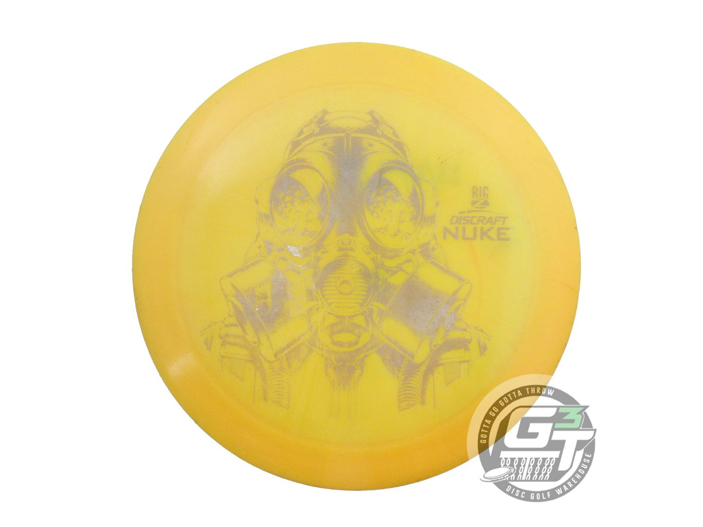 USED Discraft Big Z Nuke 175g Marigold Gray Foil Distance Driver Golf Disc