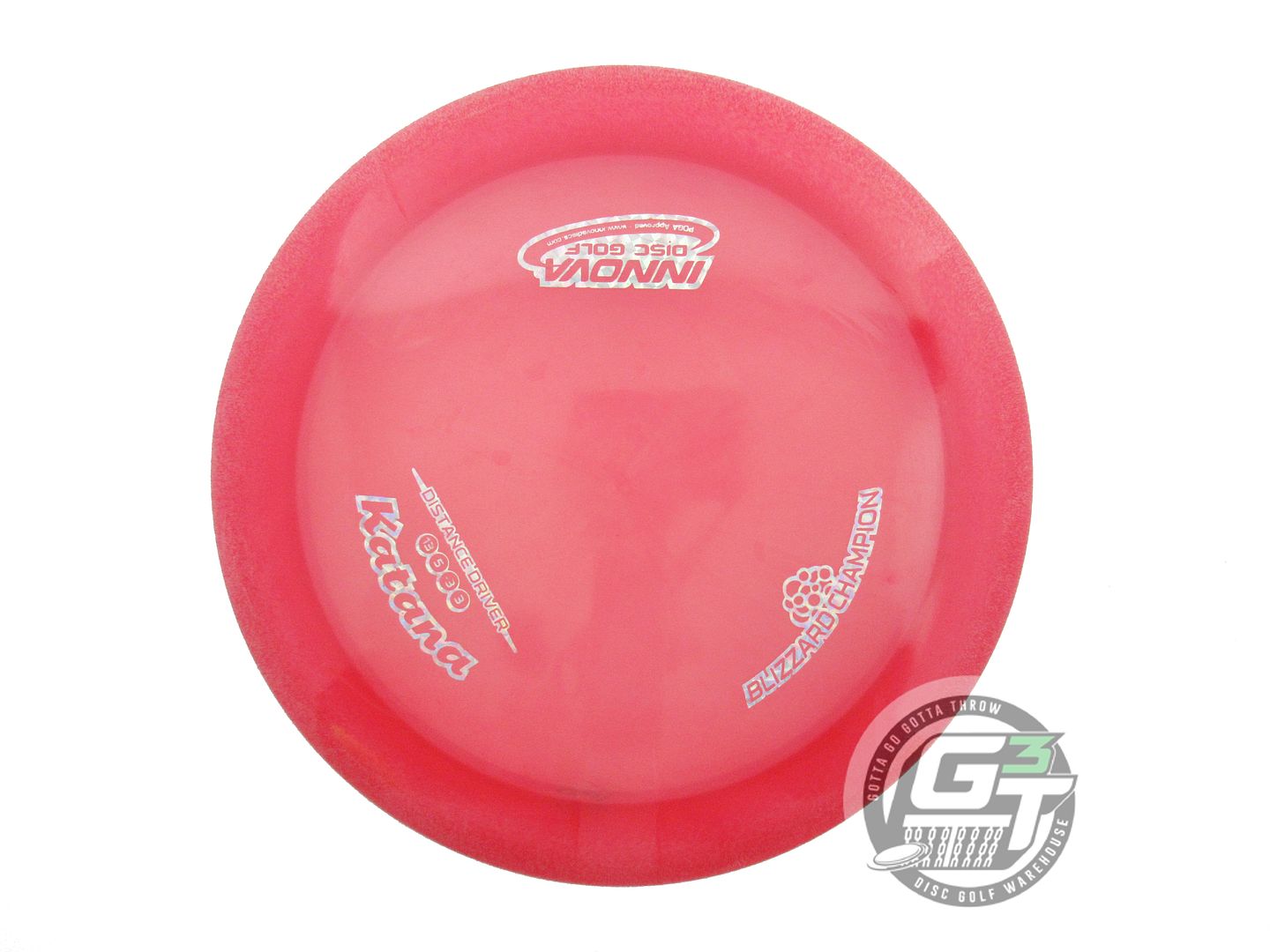 USED Innova Blizzard Katana 160g Red Prism Foil Distance Driver Golf Disc