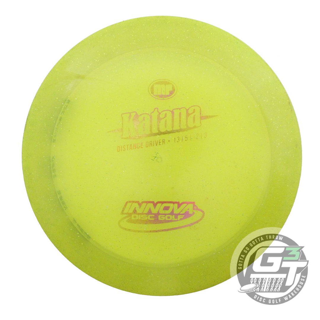 USED Innova Metal Flake Champion Katana 174g Yellow Distance Driver Golf Disc