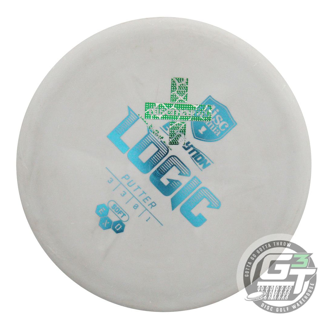 USED DiscMania X-OUT EXO Soft Logic 174g Gray Aqua Foil Putter Golf Disc