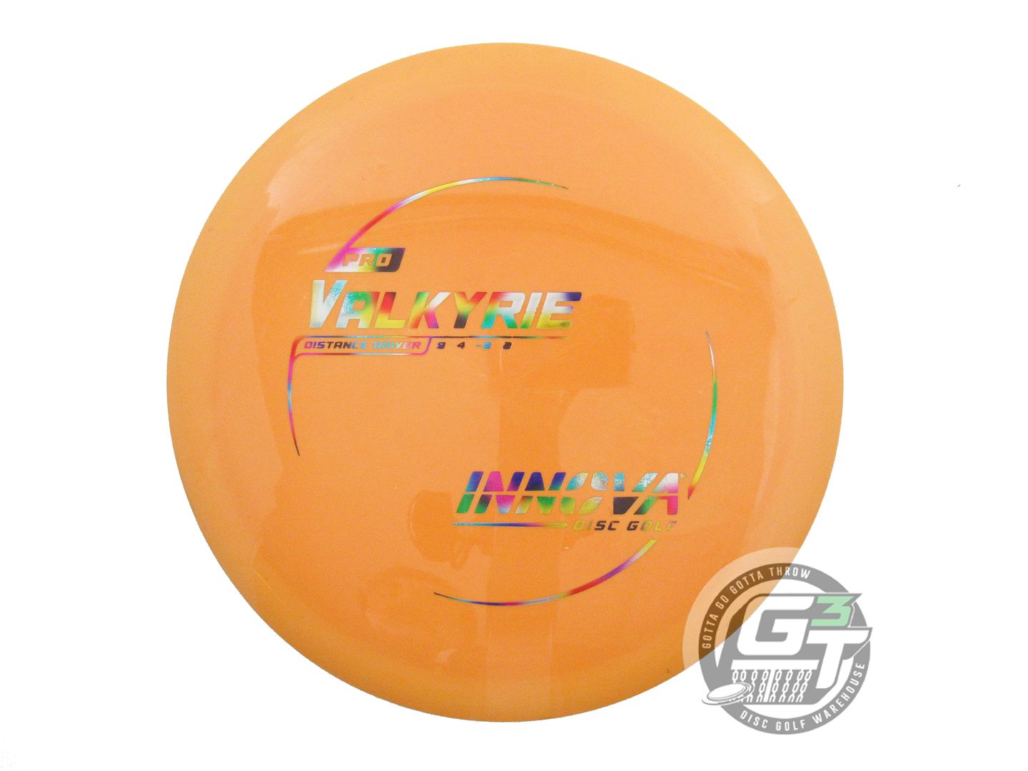 USED Innova Pro Valkyrie 174g Orange Jellybean Foil Distance Driver Golf Disc