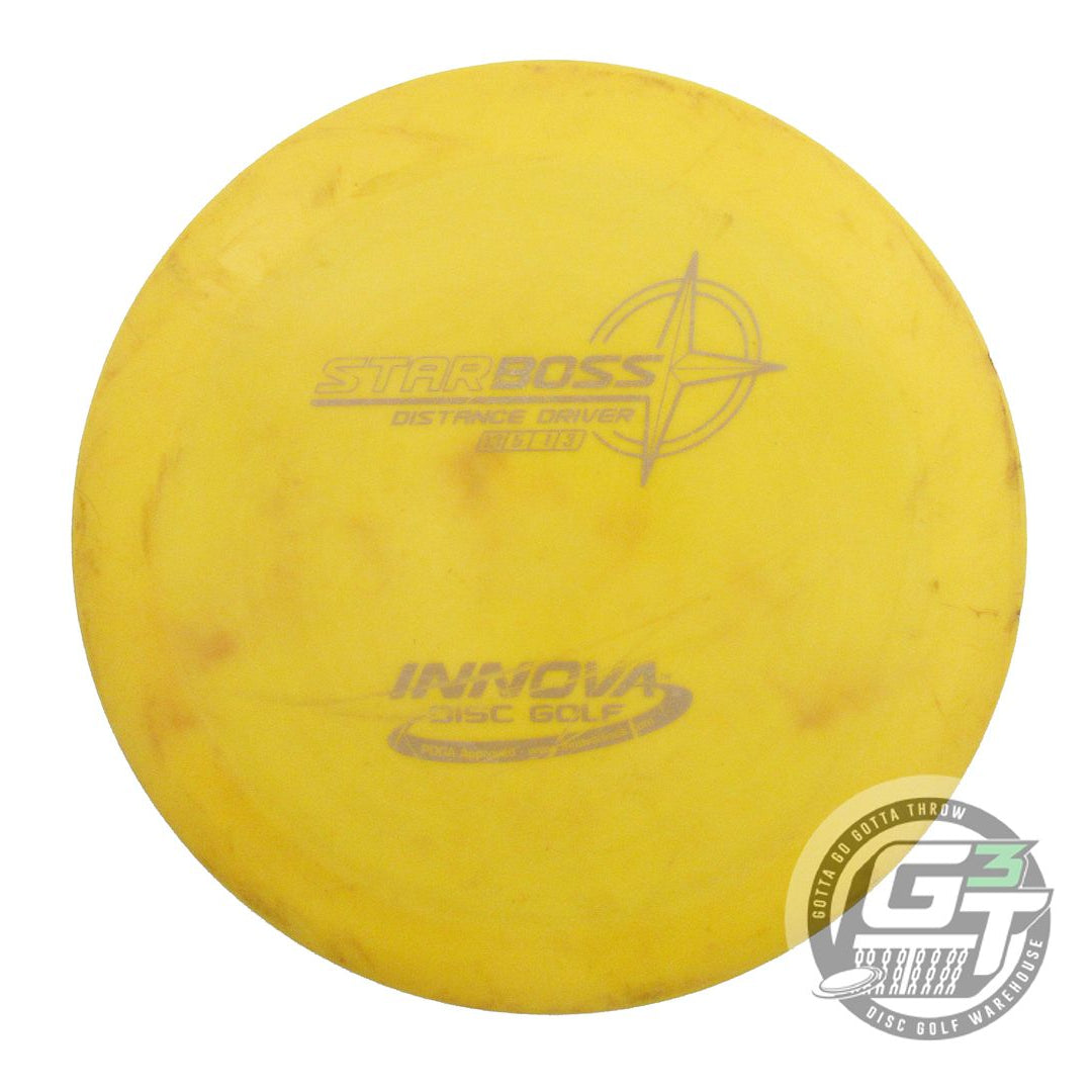 USED Innova Star Boss 171g Yellow Gray Stamp Distance Driver Golf Disc