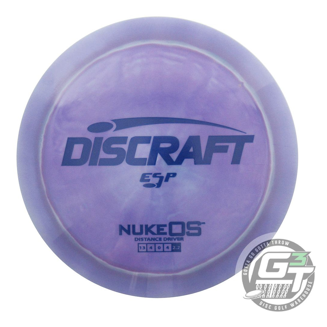 NOS Discraft ESP Nuke OS 177g Purple Blue Stamp Distance Driver Golf Disc