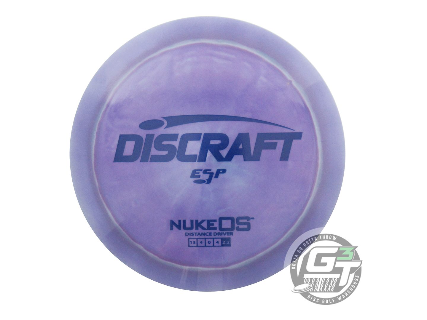 NOS Discraft ESP Nuke OS 177g Purple Blue Stamp Distance Driver Golf Disc