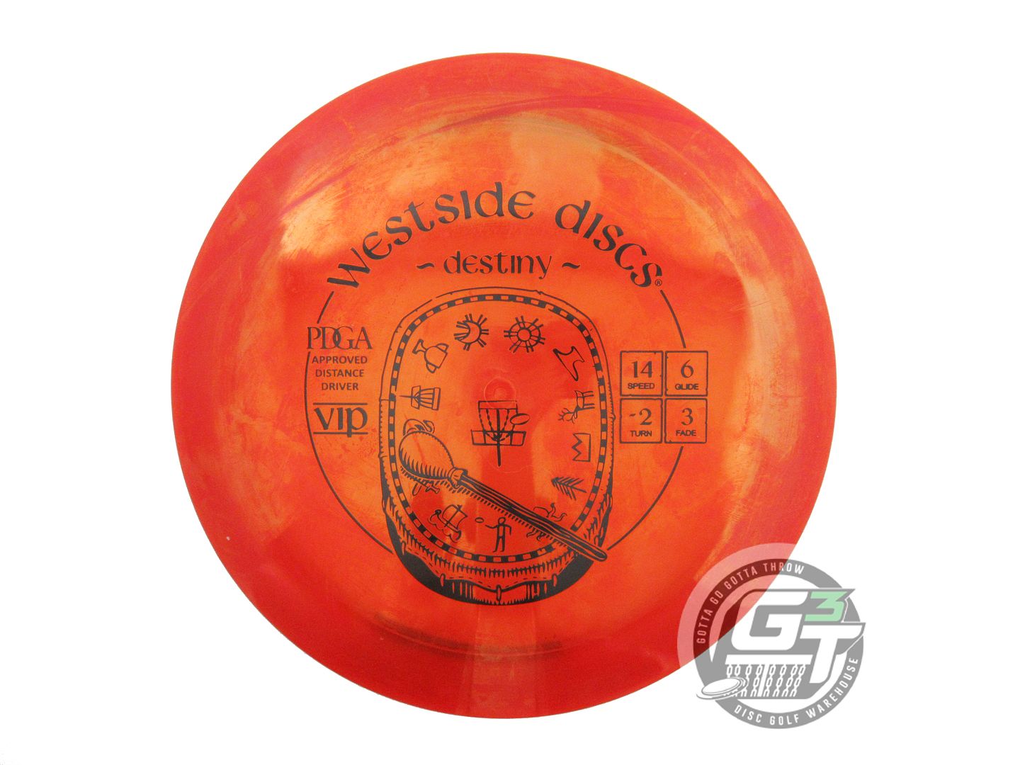 USED Westside Discs VIP Destiny 173g Red Black Stamp Distance Driver Golf Disc