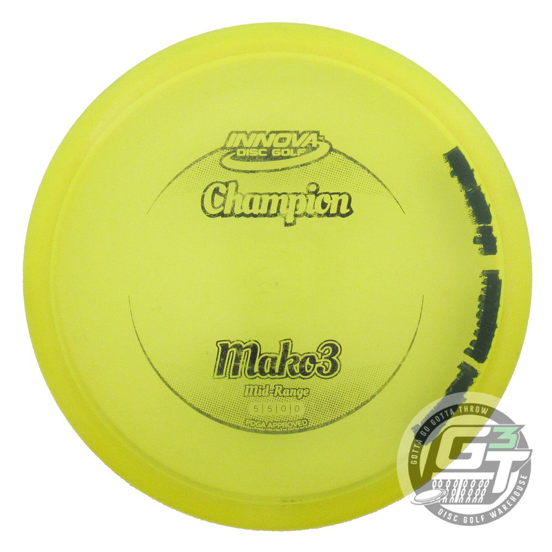 USED Innova Champion Mako3 172g Yellow Black Stamp Midrange Golf Disc