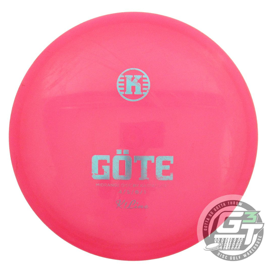 USED Kastaplast K1 Gote 180g Pink Aqua Foil Midrange Golf Disc