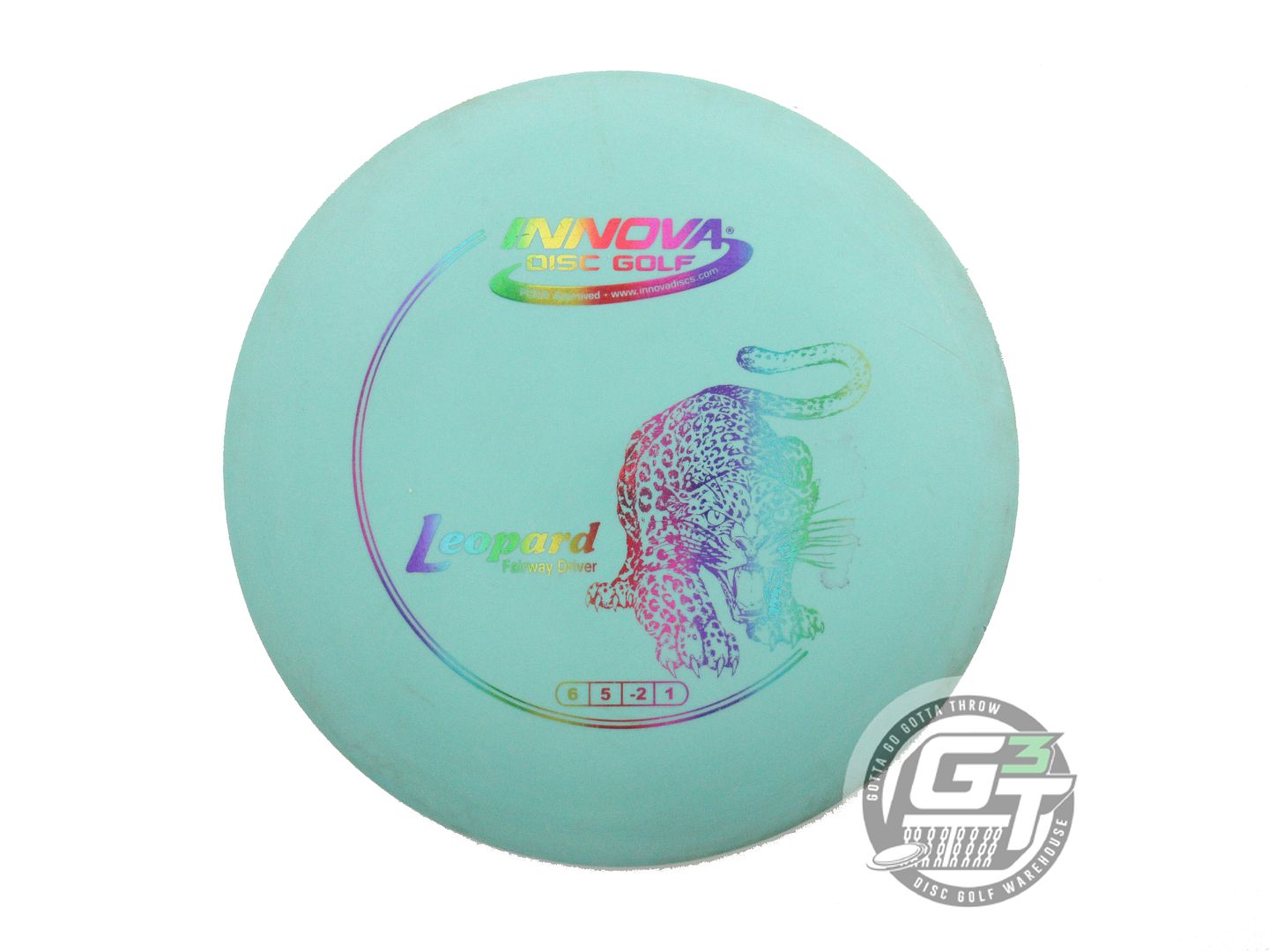 USED Innova DX Leopard 146g Seafoam Rainbow Foil Fairway Driver Golf Disc