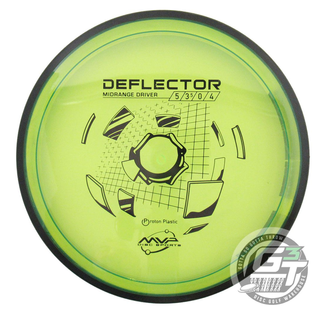 USED MVP Disc Sports Proton Deflector 176g Yellow Midrange Golf Disc
