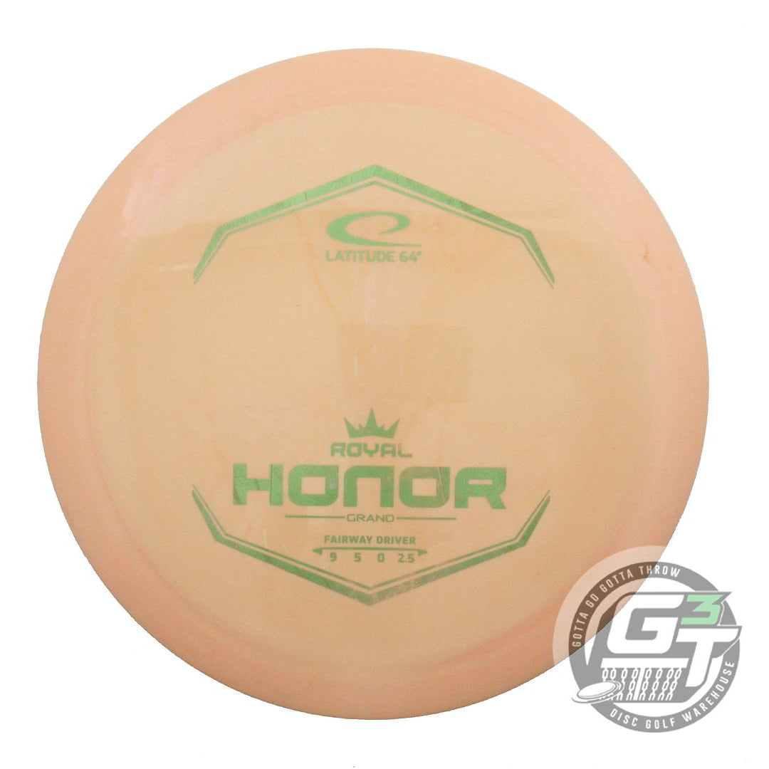USED Latitude 64 Royal Grand Honor 173g Peach Lime Foil Fairway Driver Golf Disc