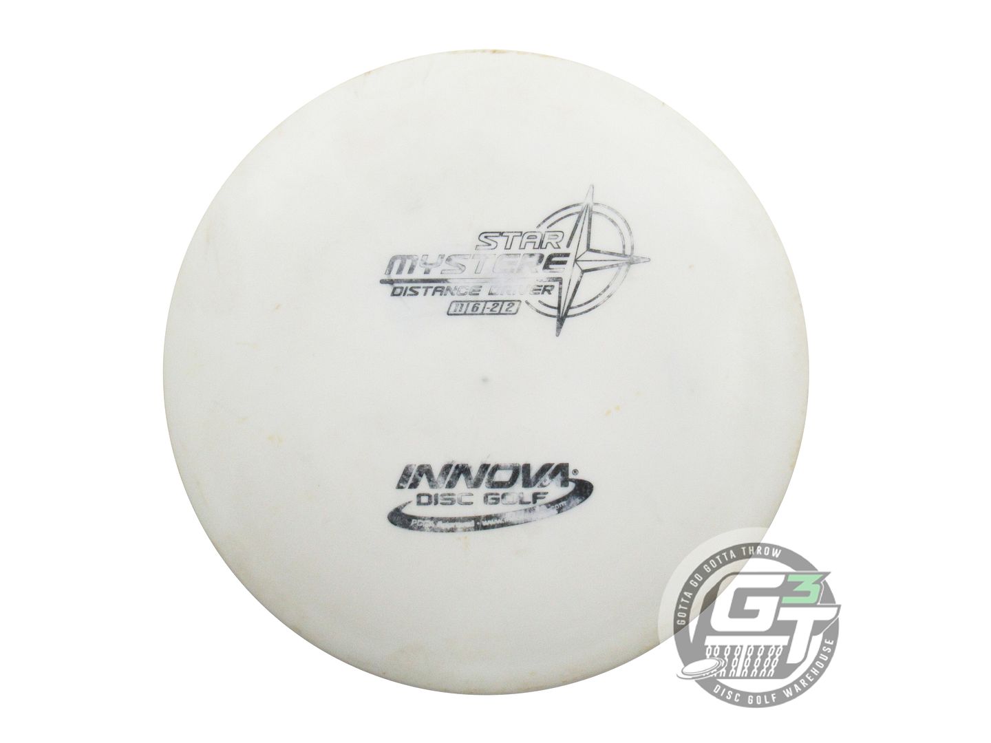 USED Innova Star Mystere 177g White Black Stamp Distance Driver Golf Disc