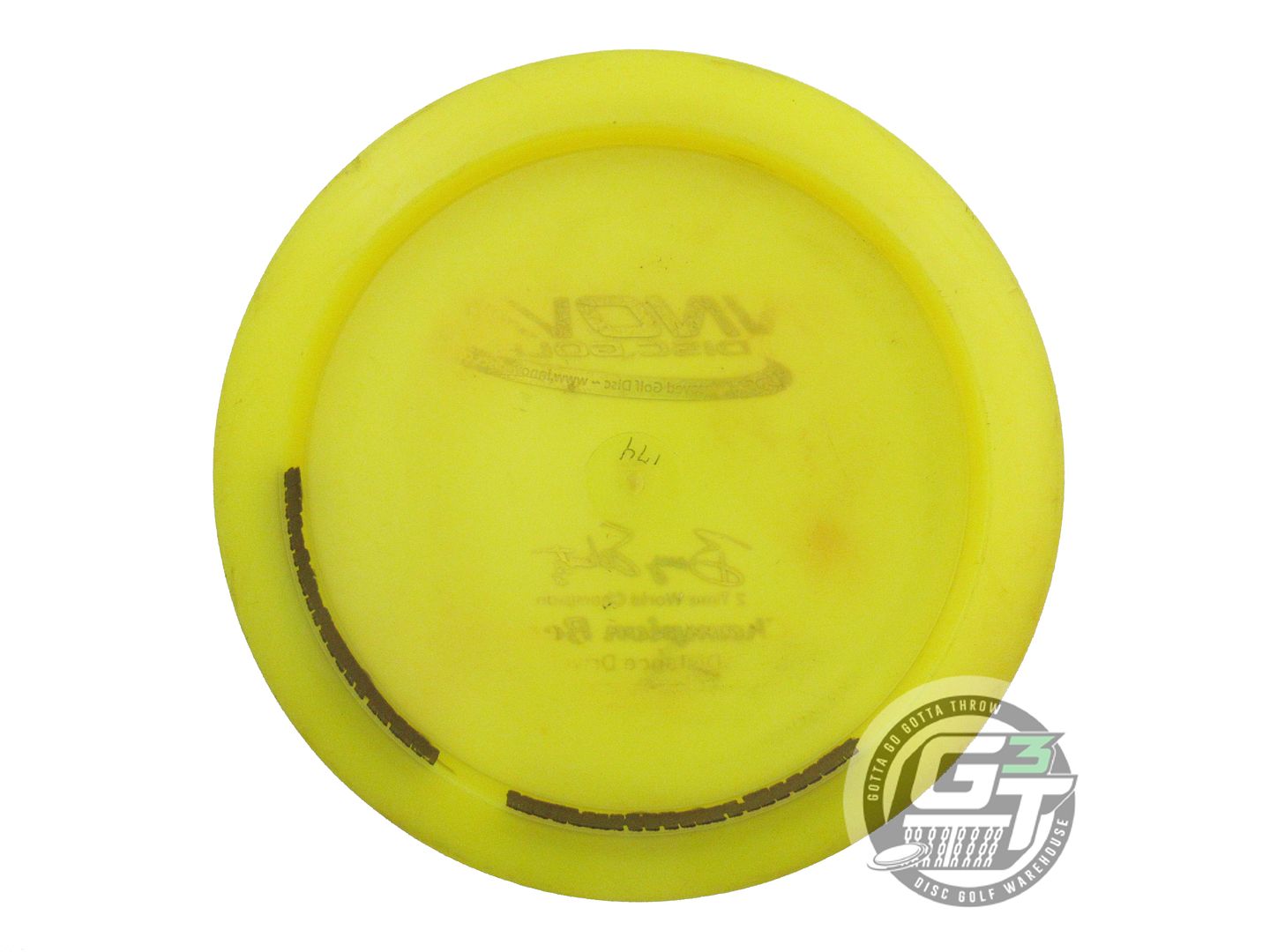 USED Innova Champion Beast 174g Yellow Purple Foil Distance Driver Golf Disc