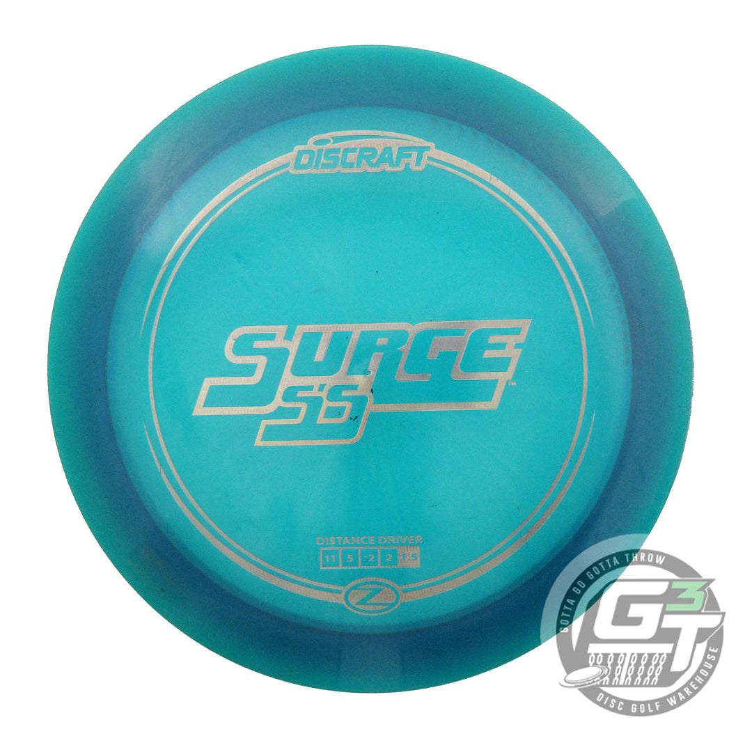 USED Discraft Z Surge SS 174g Teal Copper Weave Foil Distance Driver Golf Disc