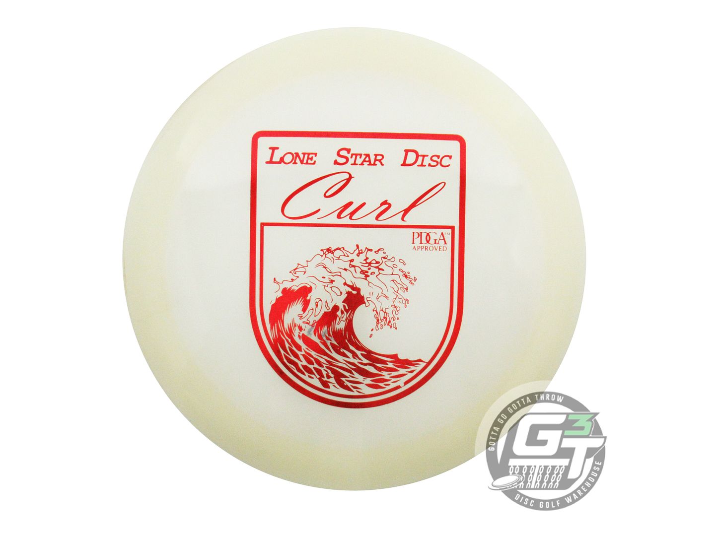 USED Lone Star WAVE Bravo Glow Curl 173g Red Star Foil Distance Driver Golf Disc