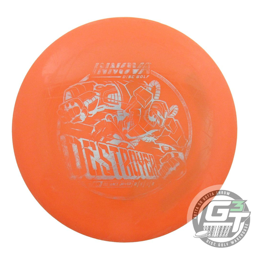 USED Innova Star Destroyer 172g Orange Silver Foil Distance Driver Golf Disc