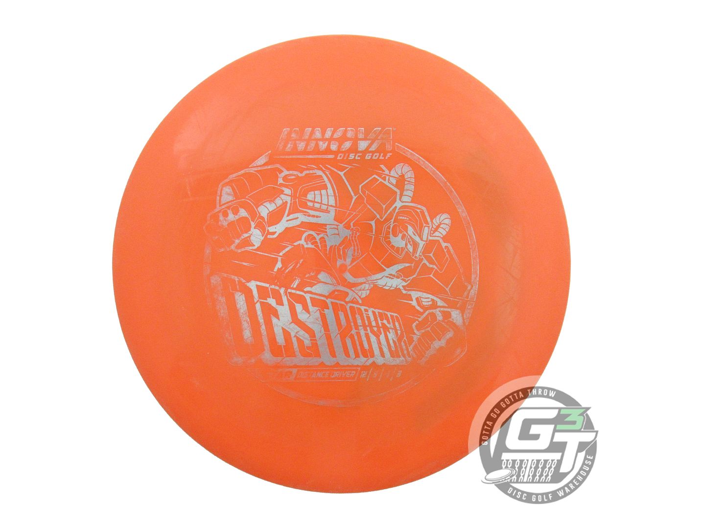 USED Innova Star Destroyer 172g Orange Silver Foil Distance Driver Golf Disc