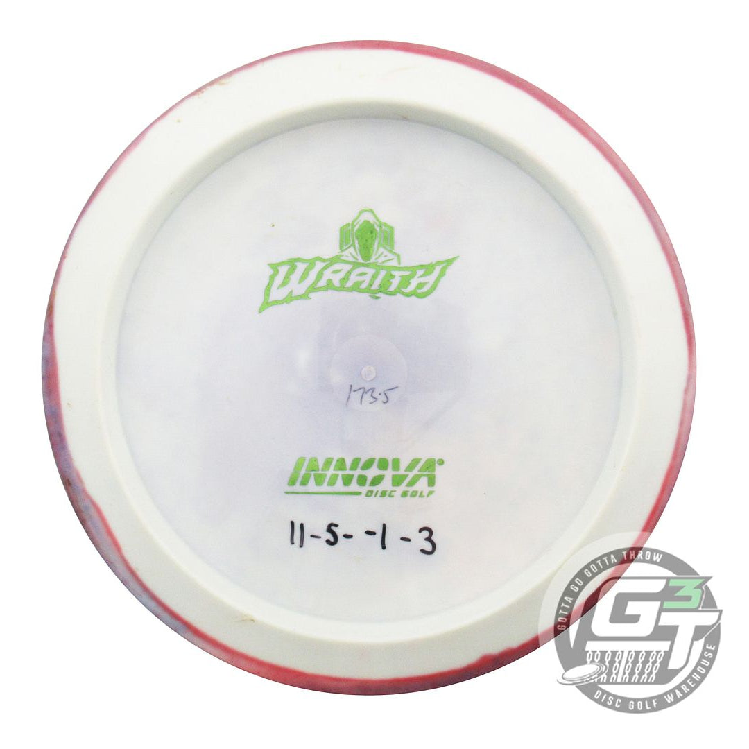 USED Innova Backstamp Star Wraith 175g HOME DYED Lime Foil Driver Golf Disc
