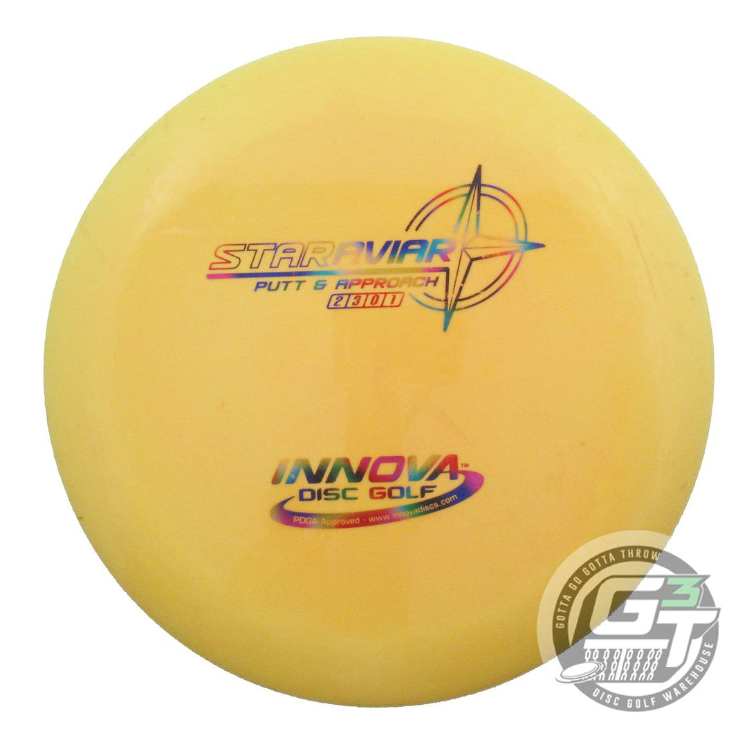 USED Innova Star Aviar 176g Yellow Jellybean Foil Putter Golf Disc