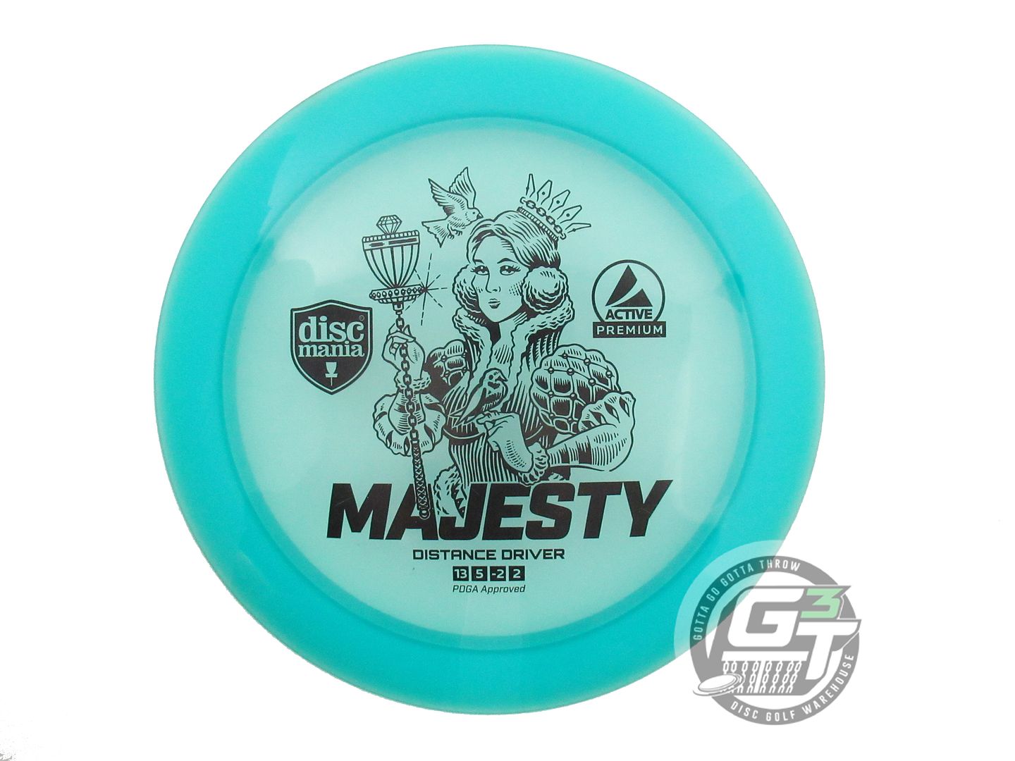 USED DiscMania Active Premium Majesty 171g Teal Black Stamp Distance Driver Disc
