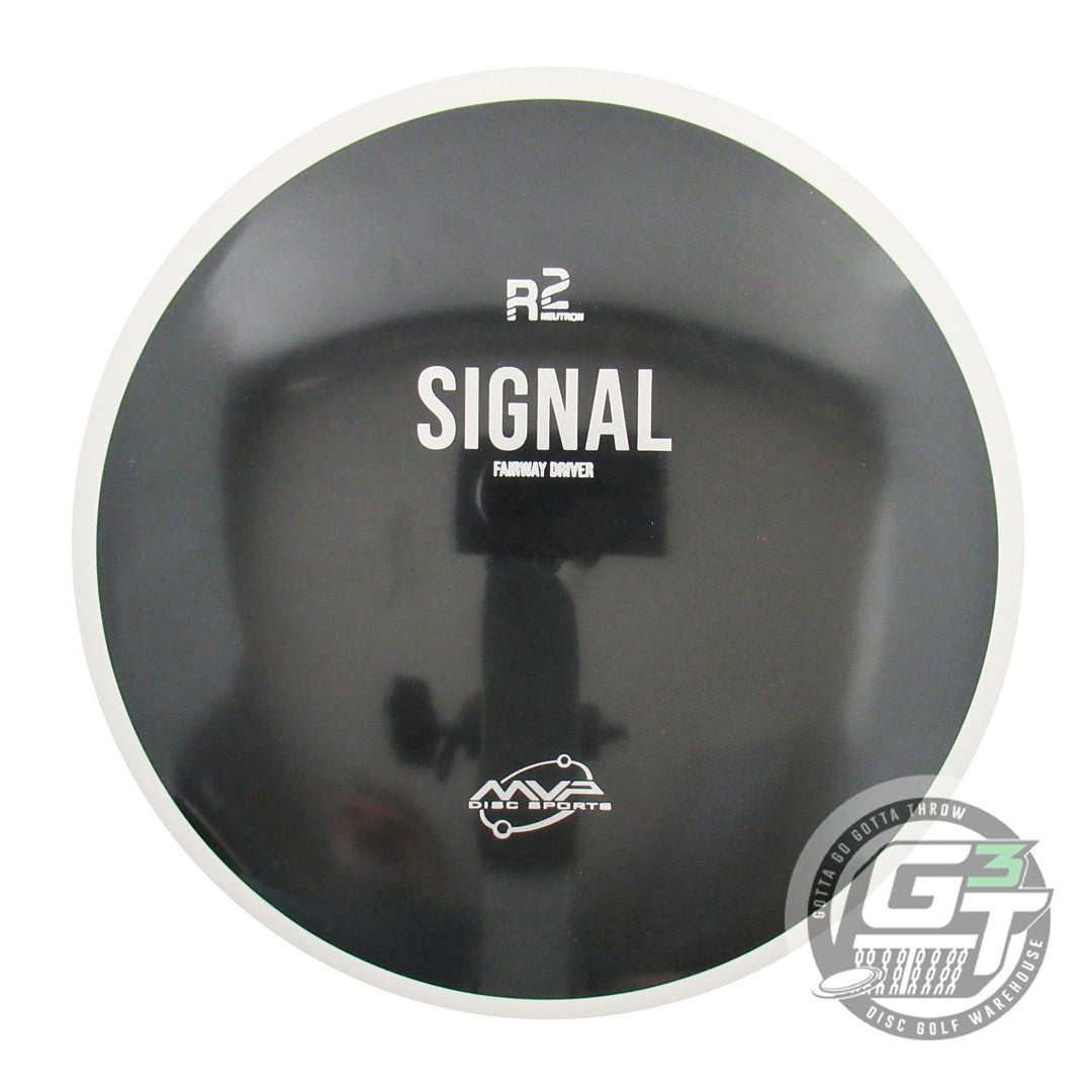 NOS MVP Disc Sports R2 Neutron Signal 172g Black White Rim Fairway Driver Disc