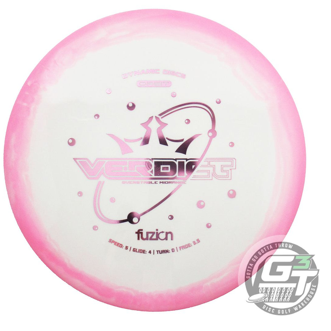 Dynamic Discs Fuzion Orbit Verdict Midrange Golf Disc (Individually Listed)